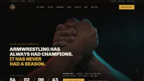 PRIME Armwrestling Website Screenshot