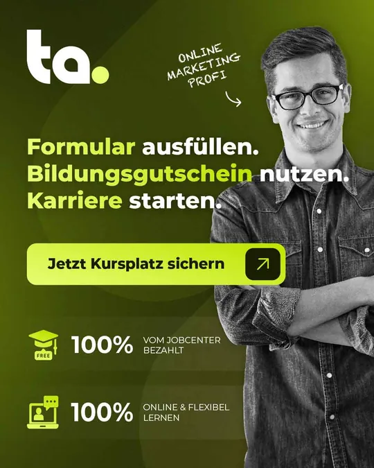 Anzeigenmotiv 2 für Weiterbildung und Karriereplattform