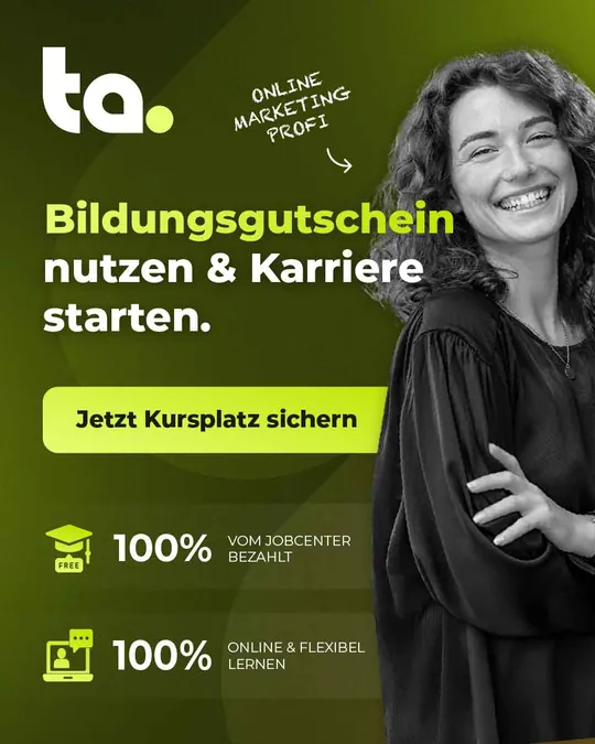 Anzeigenmotiv 4 für Weiterbildung und Karriereplattform