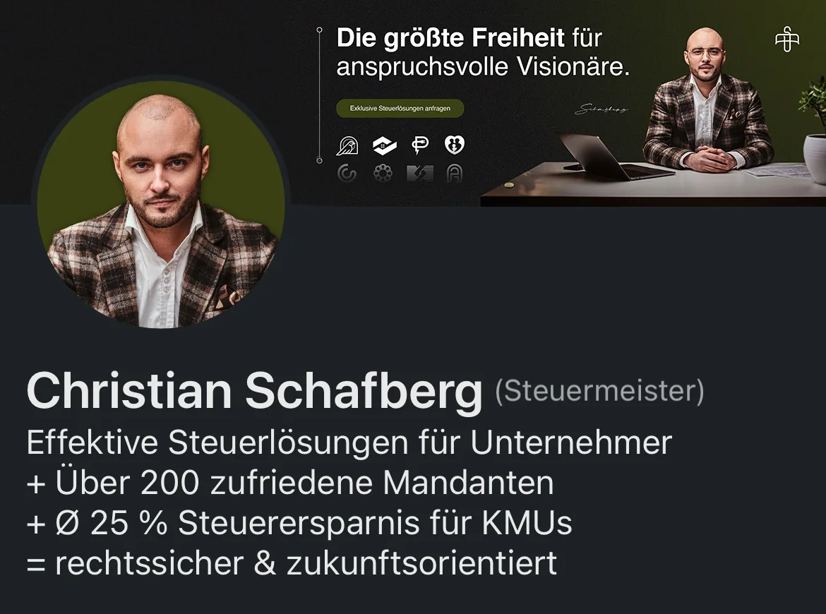 Profil von Christian Schafberg nach der Überarbeitung