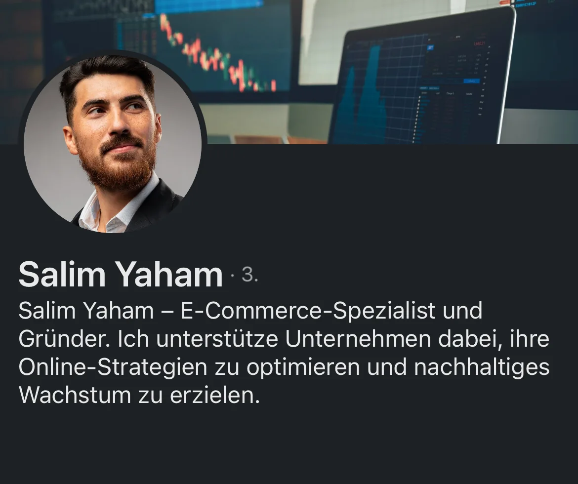 Profil von Salim Yaham vor der Überarbeitung