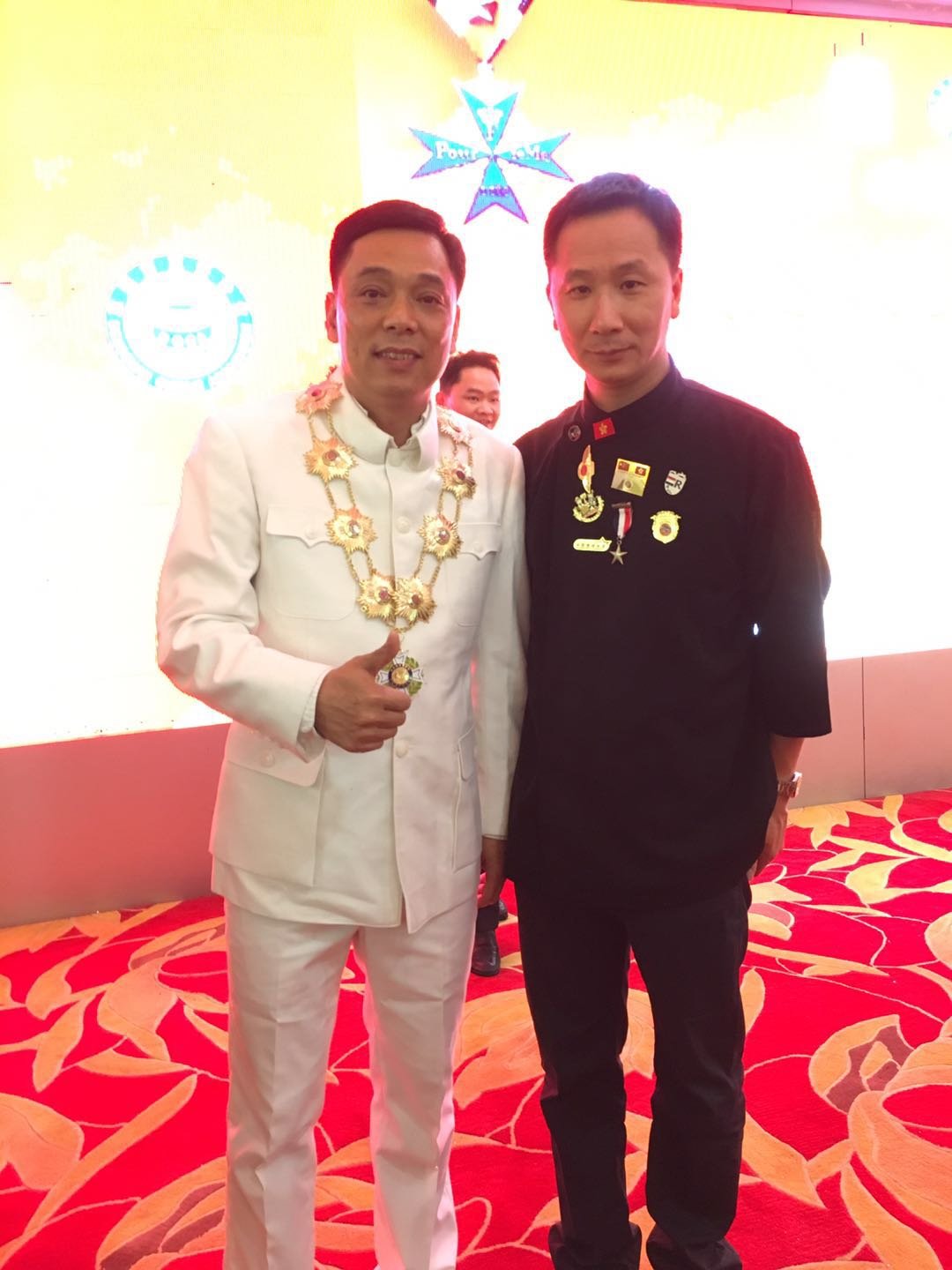 Unser Küchenchef bei der Auszeichnung der World Cantonese Cuisine Chef Association